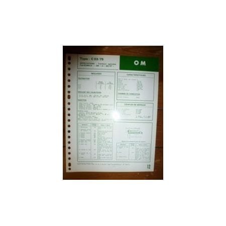 CO3.75 Fiche Technique Fiat