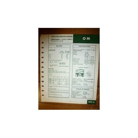 CO130 D70-CO380 Fiche Technique Fiat