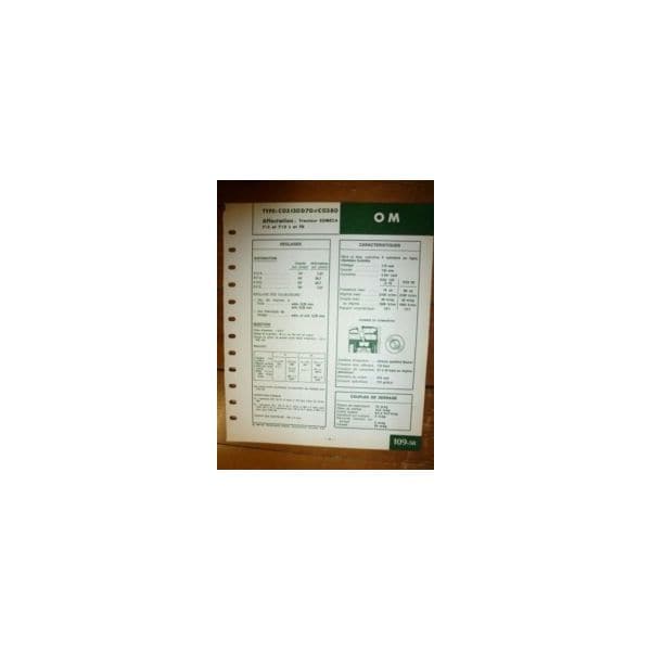 CO130 D70-CO380 Fiche Technique Fiat