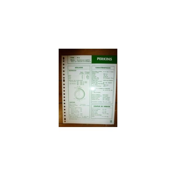P6 Fiche Technique Perkins