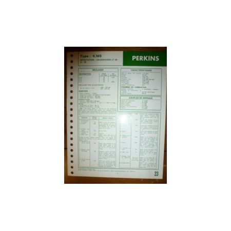4.165 Fiche Technique Perkins