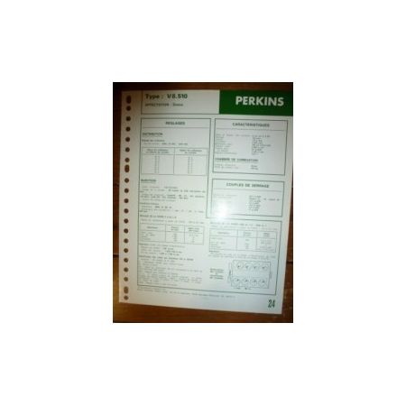 V8.510 Fiche Technique Perkins