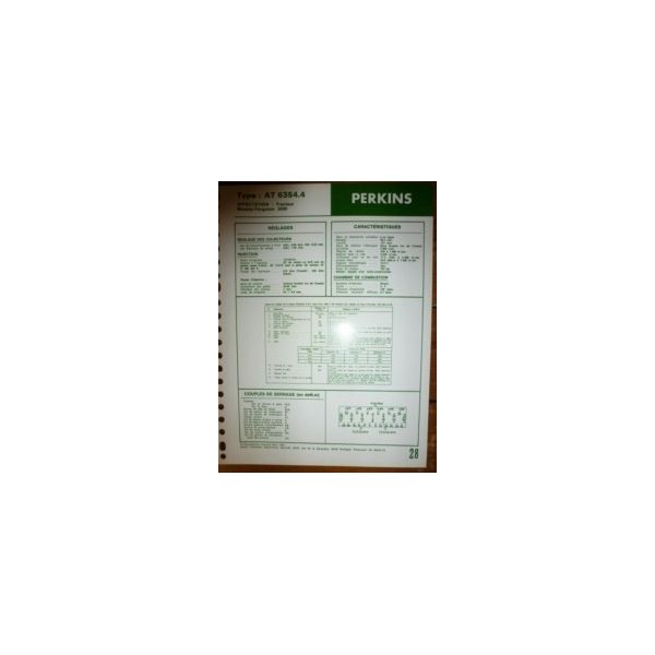 AT6354.4 Fiche Technique Massey ferguson