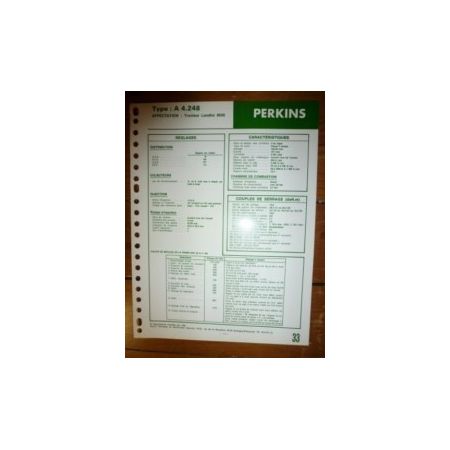 A4.248 Fiche Technique Landini