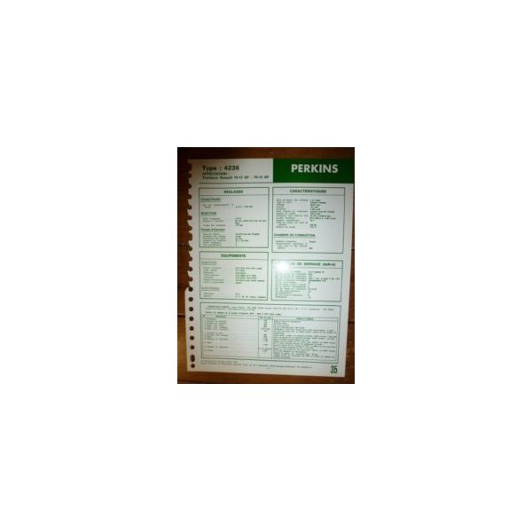4236 Fiche Technique Perkins