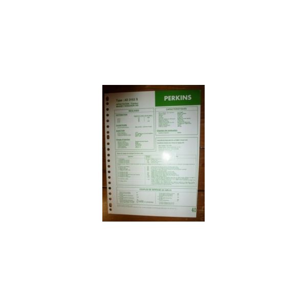 AD3152S Fiche Technique Massey ferguson