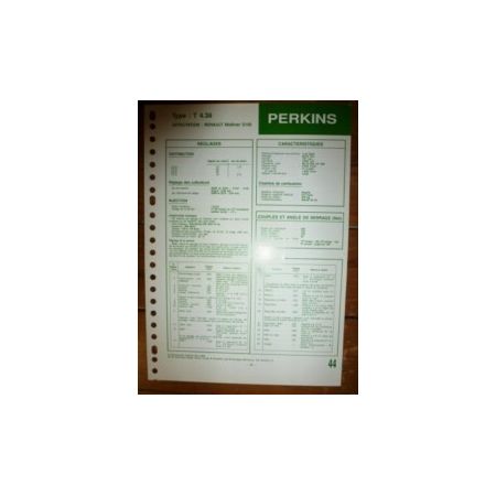 T4.38 Fiche Technique Perkins
