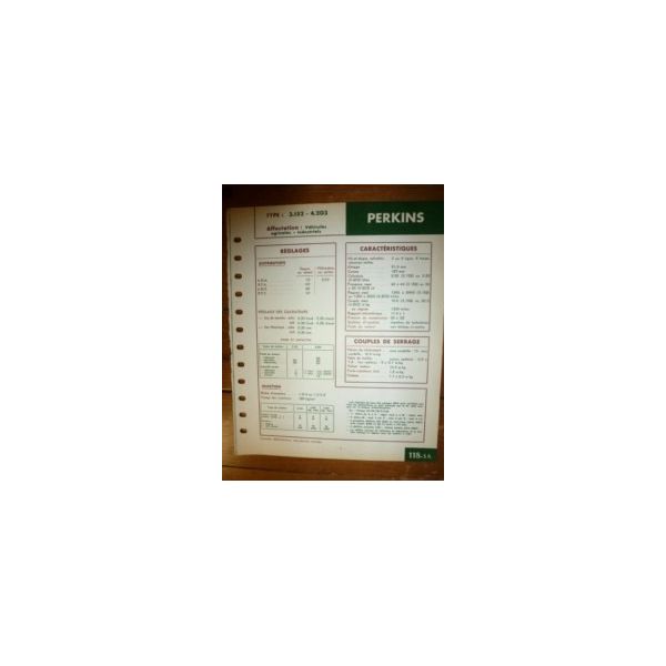3.152 - 4.203 Fiche Technique Perkins