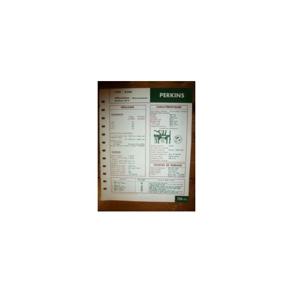 4.236 Fiche Technique Massey ferguson