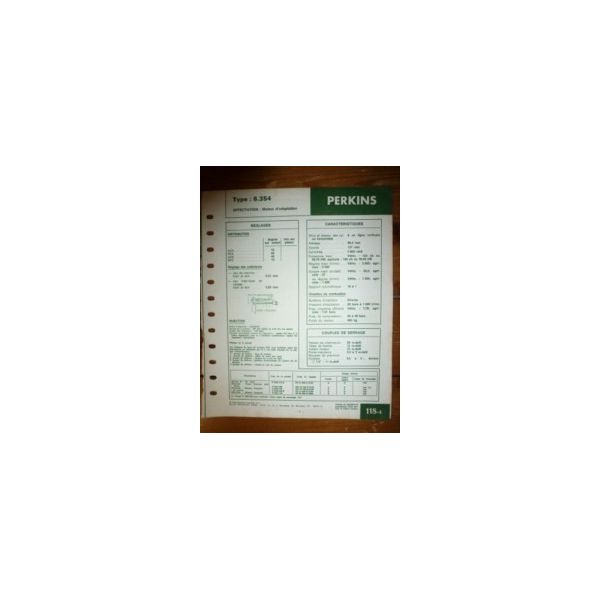 6.354 Fiche Technique Perkins