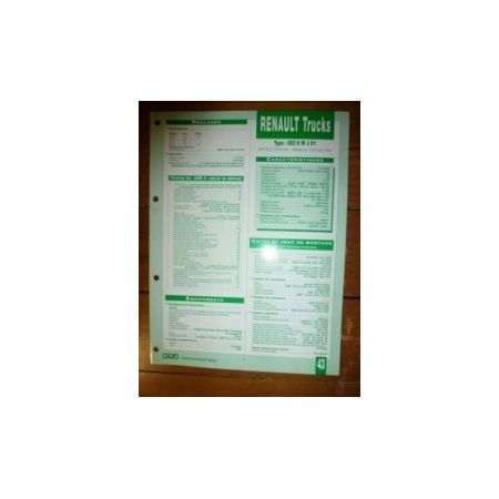 DCI 6WJ 01 Fiche Technique Rvi