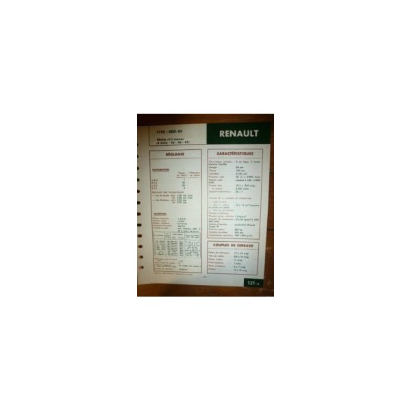 580-01 Fiche Technique Rvi