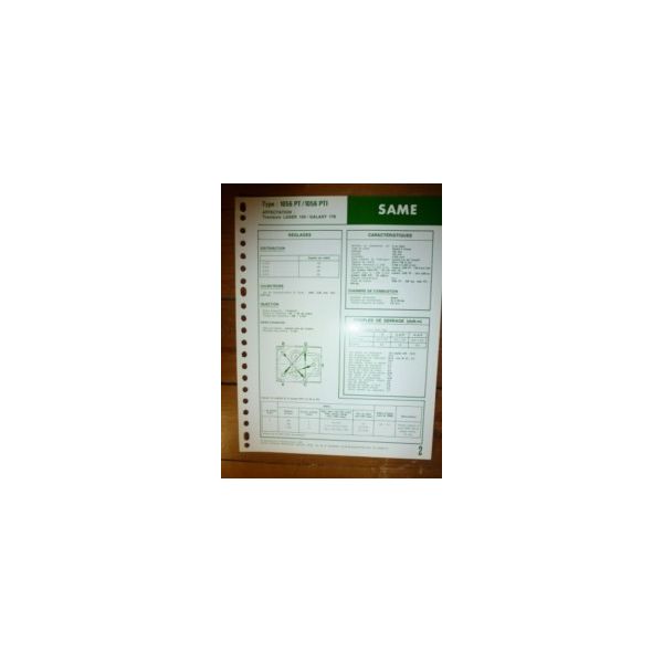 1056PT - 1056PTI Fiche Technique Same
