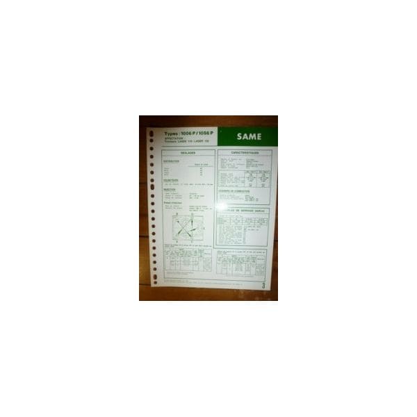 1006P - 1056P Fiche Technique Same