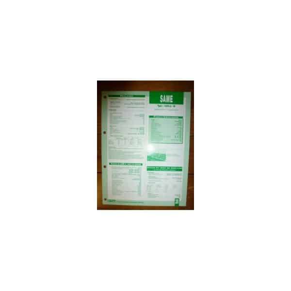 1000.4-W Fiche Technique Same