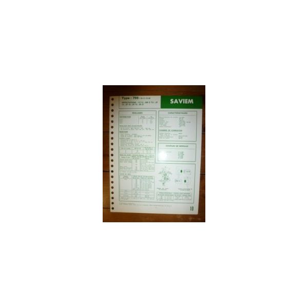 798-10-11-13-40 Fiche Technique Saviem