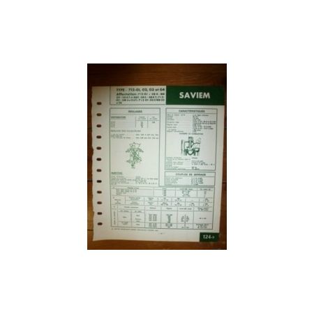 712-01-02-03-04 Fiche Technique Saviem