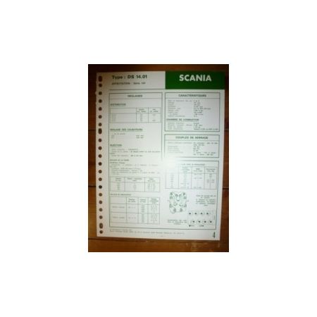 DS 14.01 Fiche Technique Scania