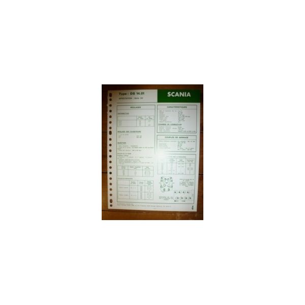 DS 14.01 Fiche Technique Scania