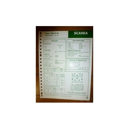 DSI 8.01 Fiche Technique Scania