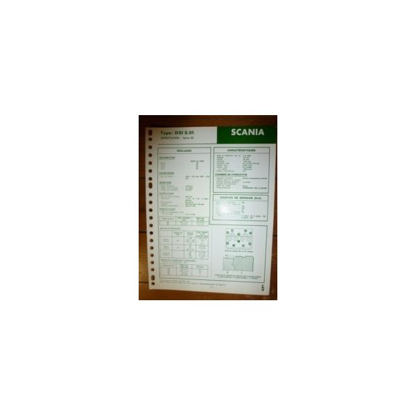 DSI 8.01 Fiche Technique Scania