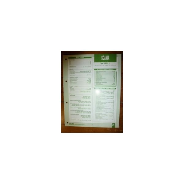 DSC 9.11 Fiche Technique Scania