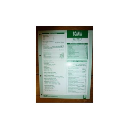 DSC 9.13 Fiche Technique Scania