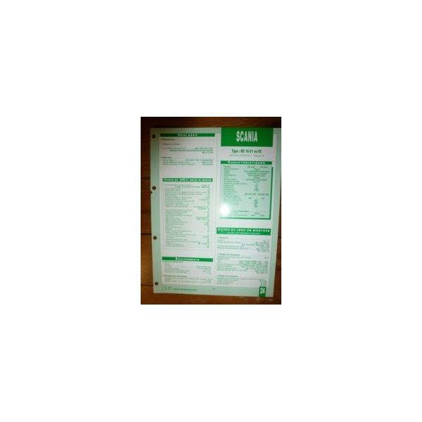 DC 16.01 - DC 16.02 Fiche Technique Scania