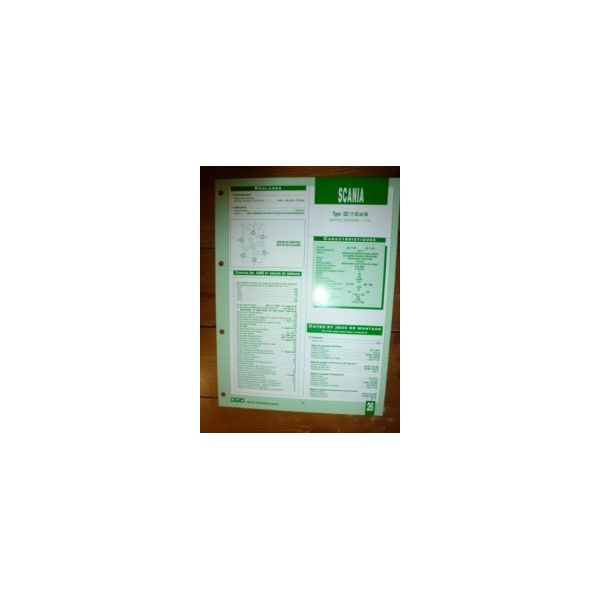 DC 11.03 - DC 11.04 Fiche Technique Scania