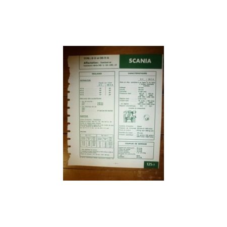 D11 - DS11A Fiche Technique Scania