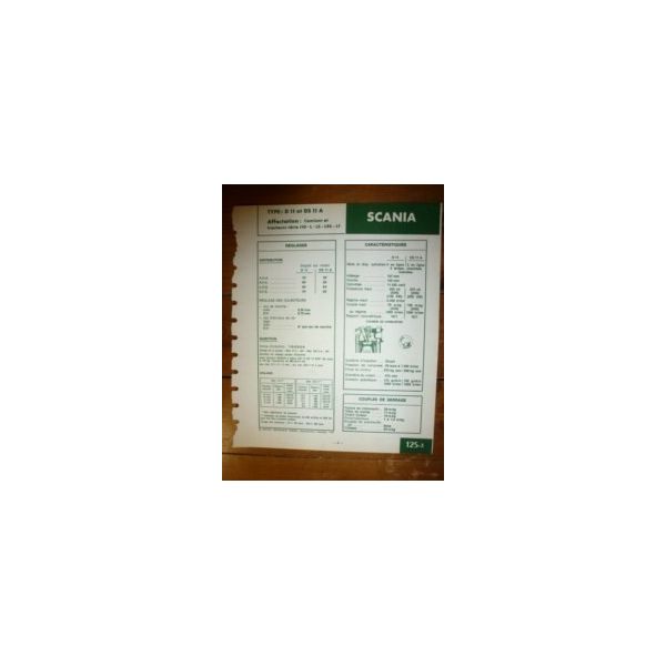 D11 - DS11A Fiche Technique Scania