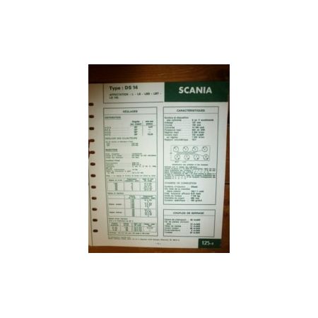 DS 14 Fiche Technique Scania