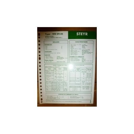 WD611-40 Fiche Technique Steyr