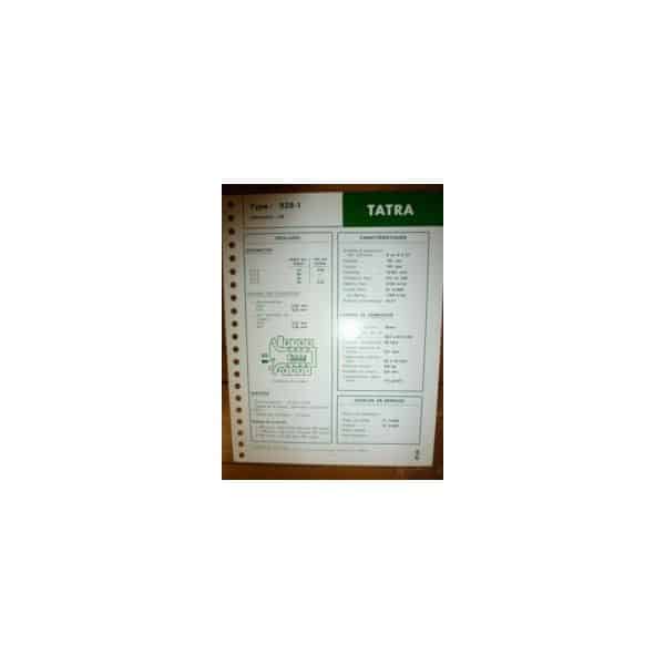 928-1 Fiche Technique Tatra