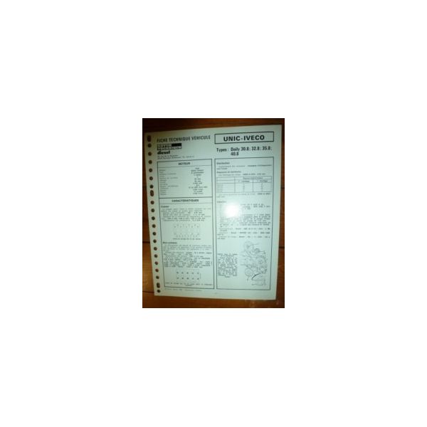 30.8 - 32.8 - 35.8 - 40.8 Fiche Technique Iveco