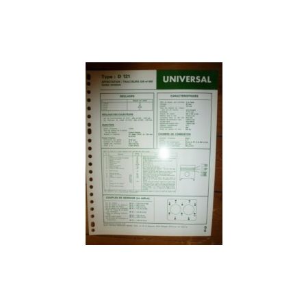 D121 Fiche Technique Universal