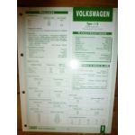 1X Fiche Technique Volkswagen