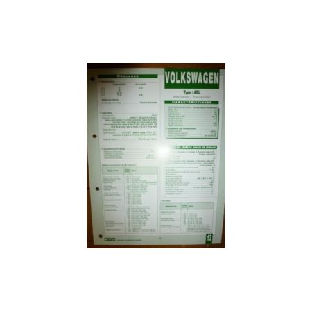 ABL Fiche Technique Volkswagen