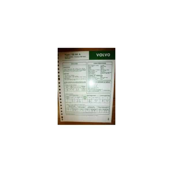 TD60A Fiche Technique Volvo