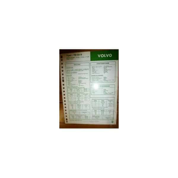 TD60B Fiche Technique Volvo