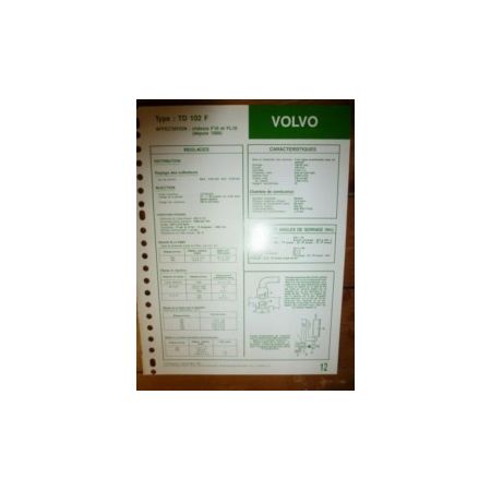 TD102F Fiche Technique Volvo