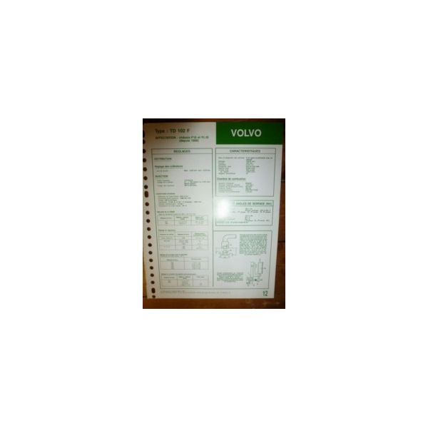 TD102F Fiche Technique Volvo