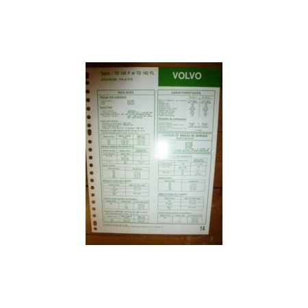 TD162F - TD162FL Fiche Technique Volvo