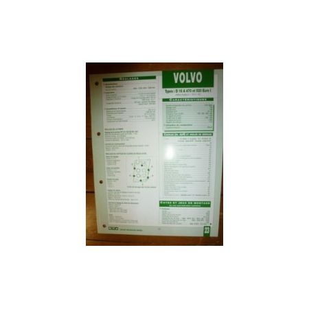 D16A 470-520 Euro I Fiche Technique Volvo