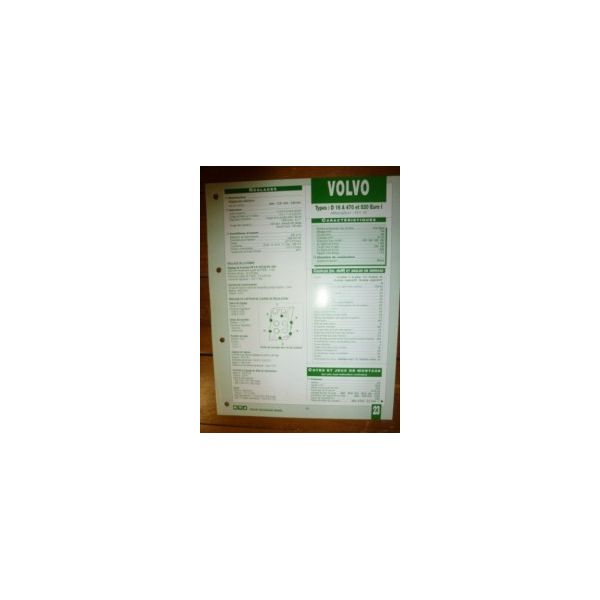 D16A 470-520 Euro I Fiche Technique Volvo