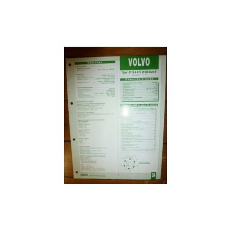 D16A 470-520 Euro II Fiche Technique Volvo