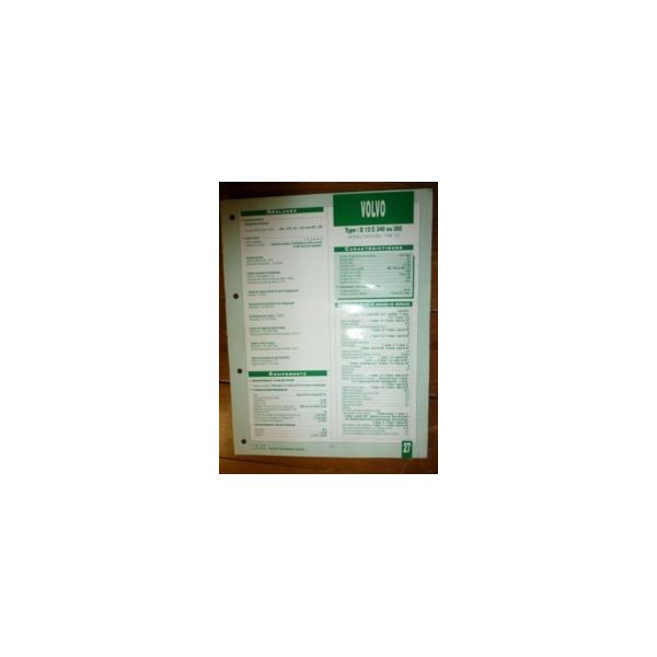 D12C340 - D12C380 Fiche Technique Volvo