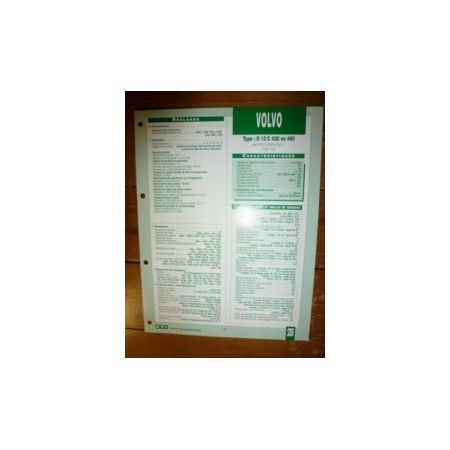 D12C420 - D12C460 Fiche Technique Volvo