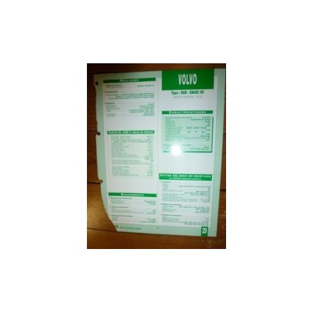 D6B-EM/EC 99 Fiche Technique Volvo