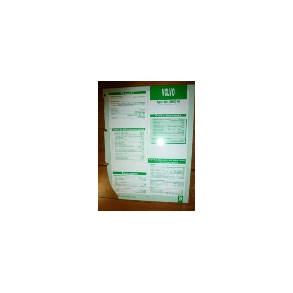 D6B-EM/EC 99 Fiche Technique Volvo